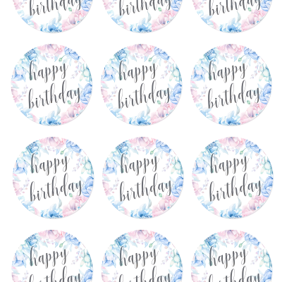 Happy Birthday cake topper