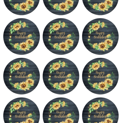 Happy Birthday cake topper