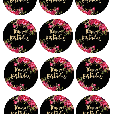 Happy Birthday cake topper