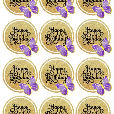 Happy Birthday cake topper