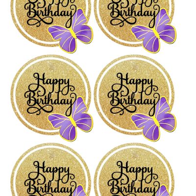 Happy Birthday cake topper