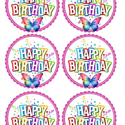 Happy Birthday cake topper