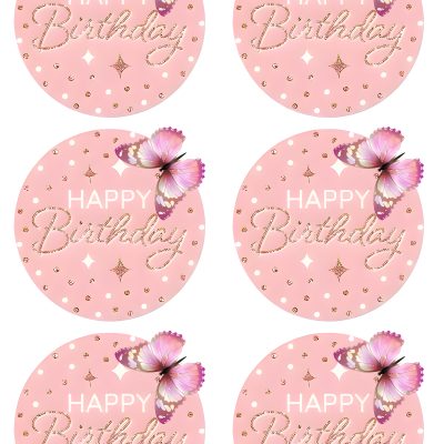 Happy Birthday cake topper