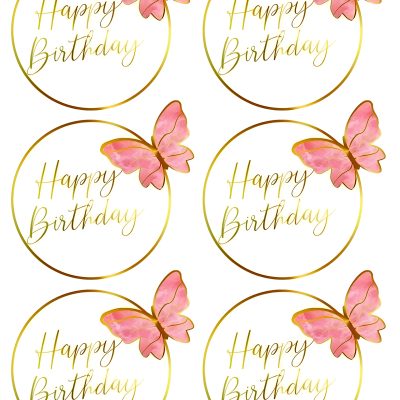 Happy Birthday cake topper