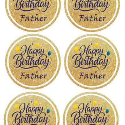 Happy Birthday cake topper