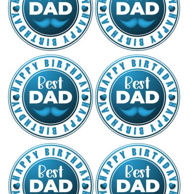 Happy Birthday cake topper