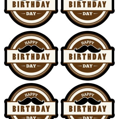 Happy Birthday cake topper