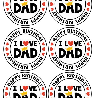 Happy Birthday cake topper