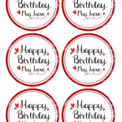 Happy Birthday cake topper