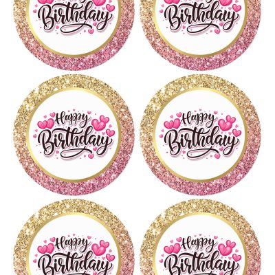 Happy Birthday cake topper