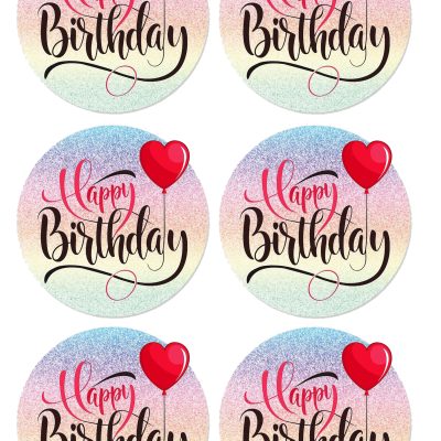 Happy Birthday cake topper