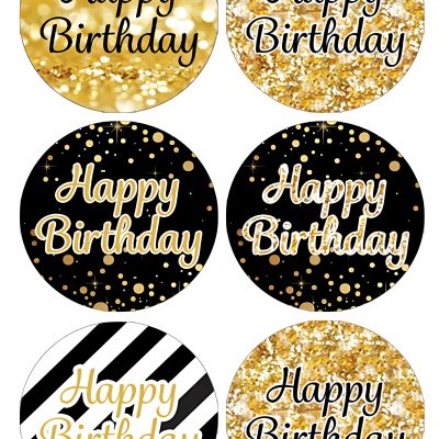 Happy Birthday cake topper