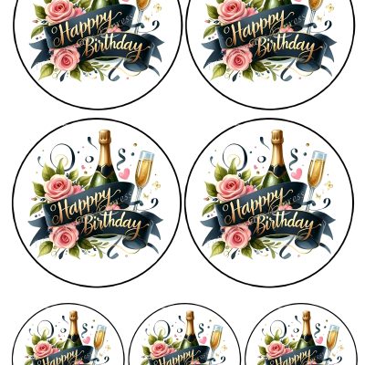 Happy Birthday cake topper