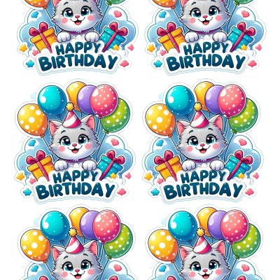 Happy Birthday cake topper