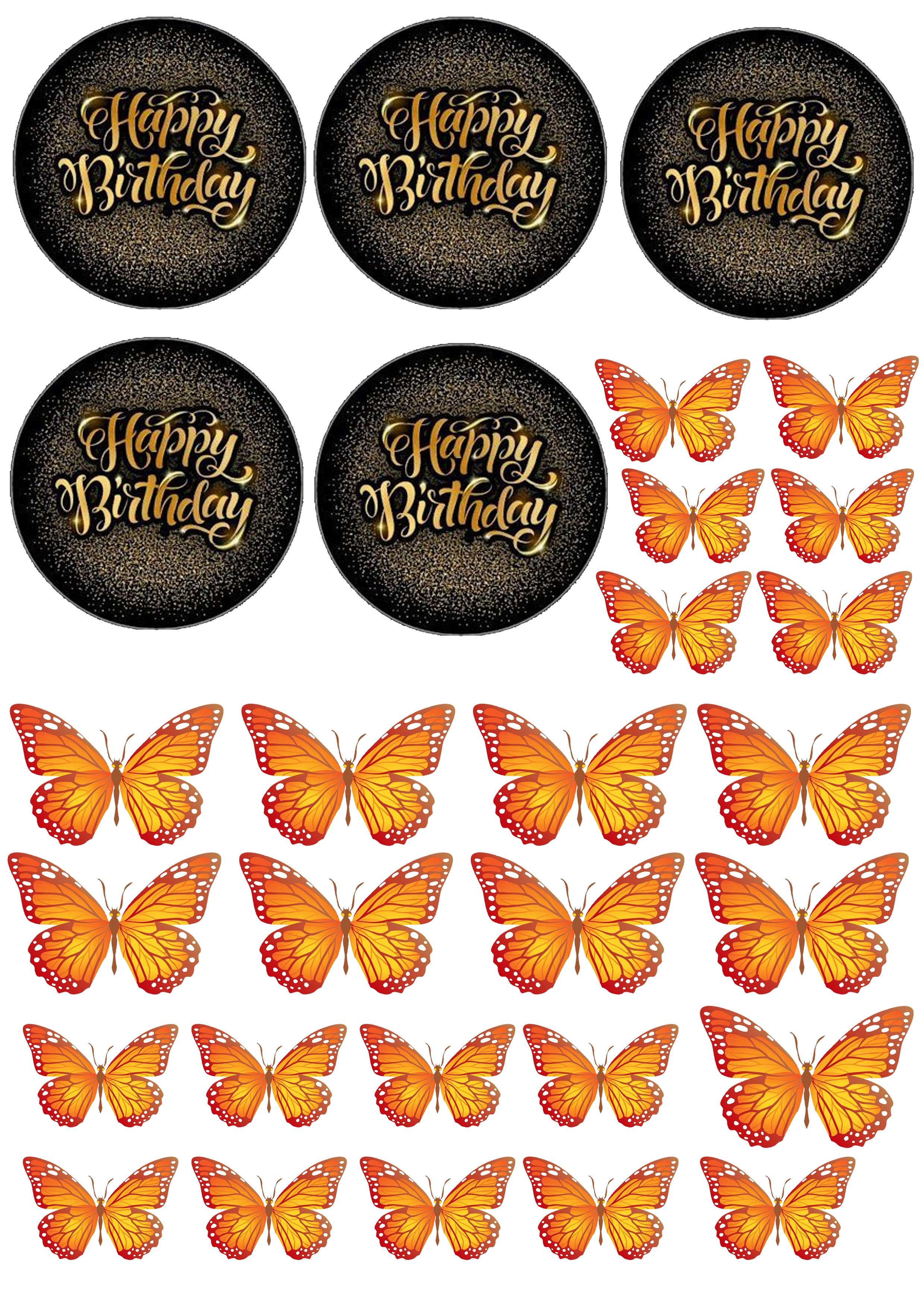 Happy Birthday cake topper