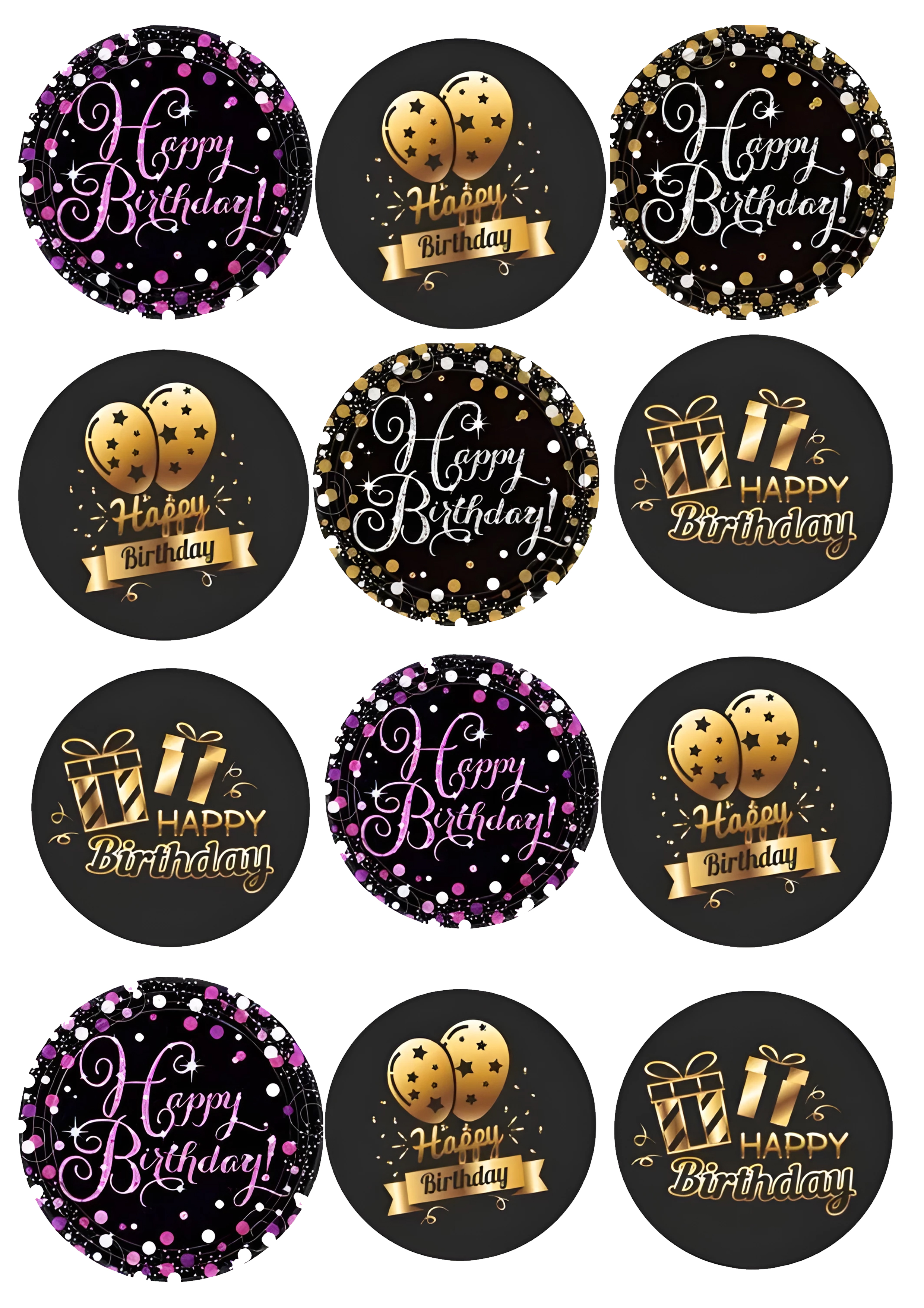 Happy Birthday cake topper