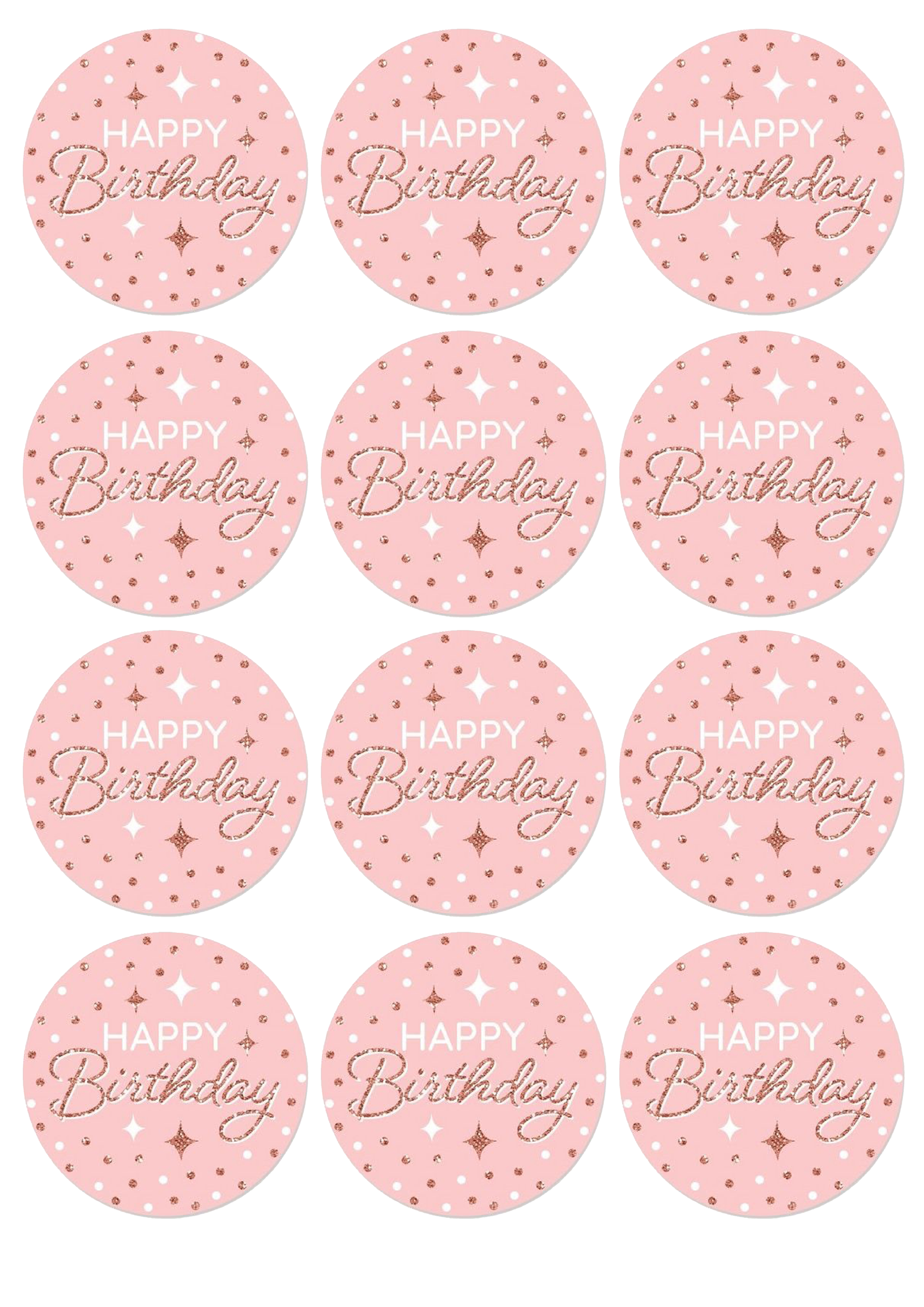 Happy Birthday cake topper