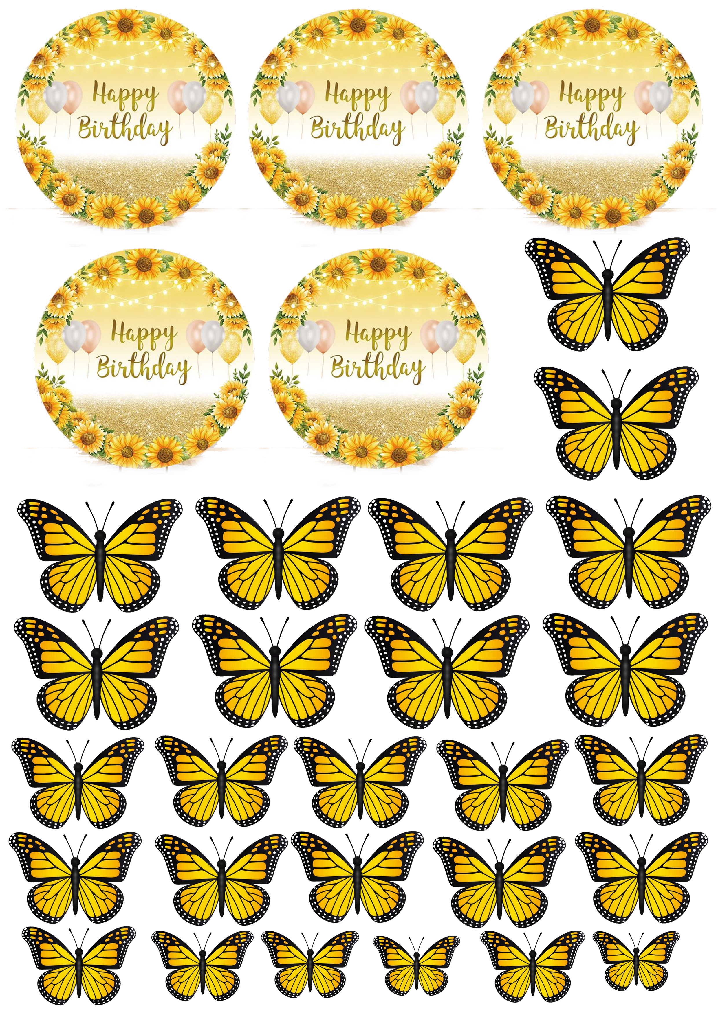 Happy Birthday cake topper