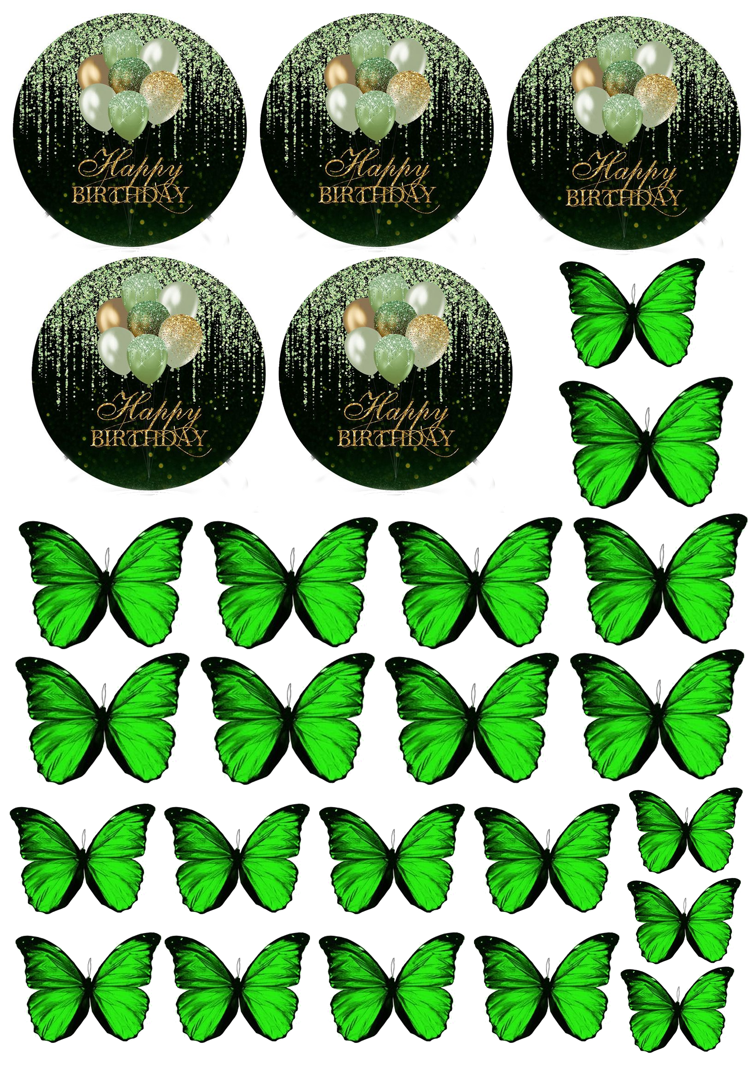 Happy Birthday cake topper