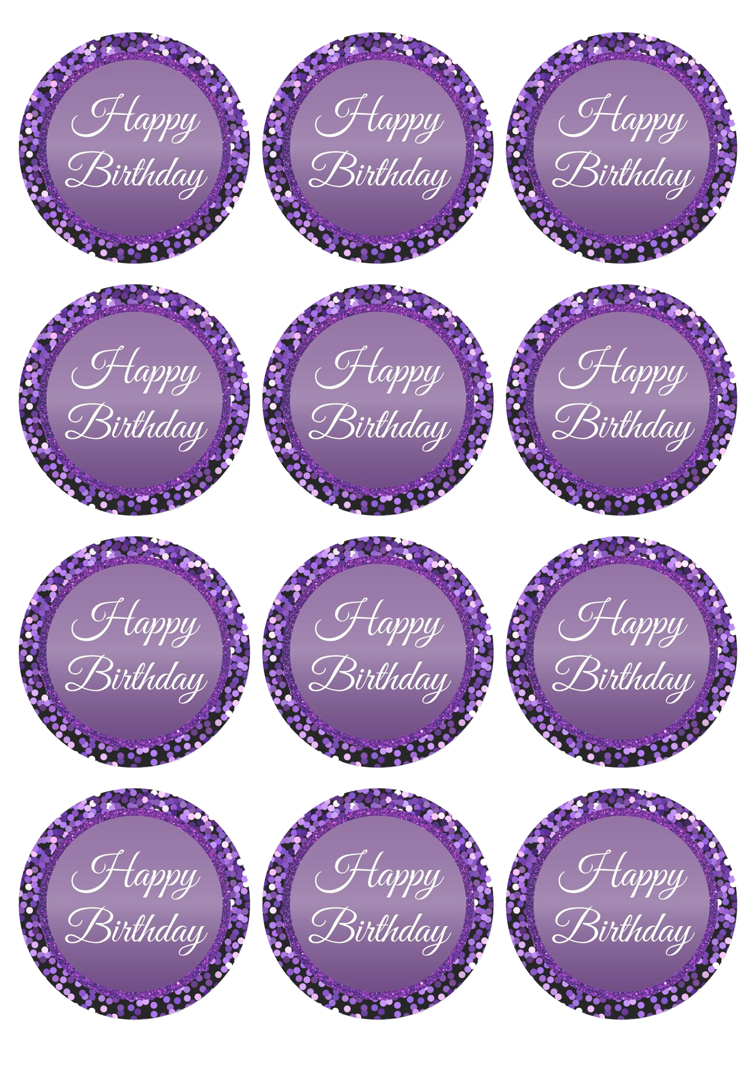 Happy Birthday cake topper