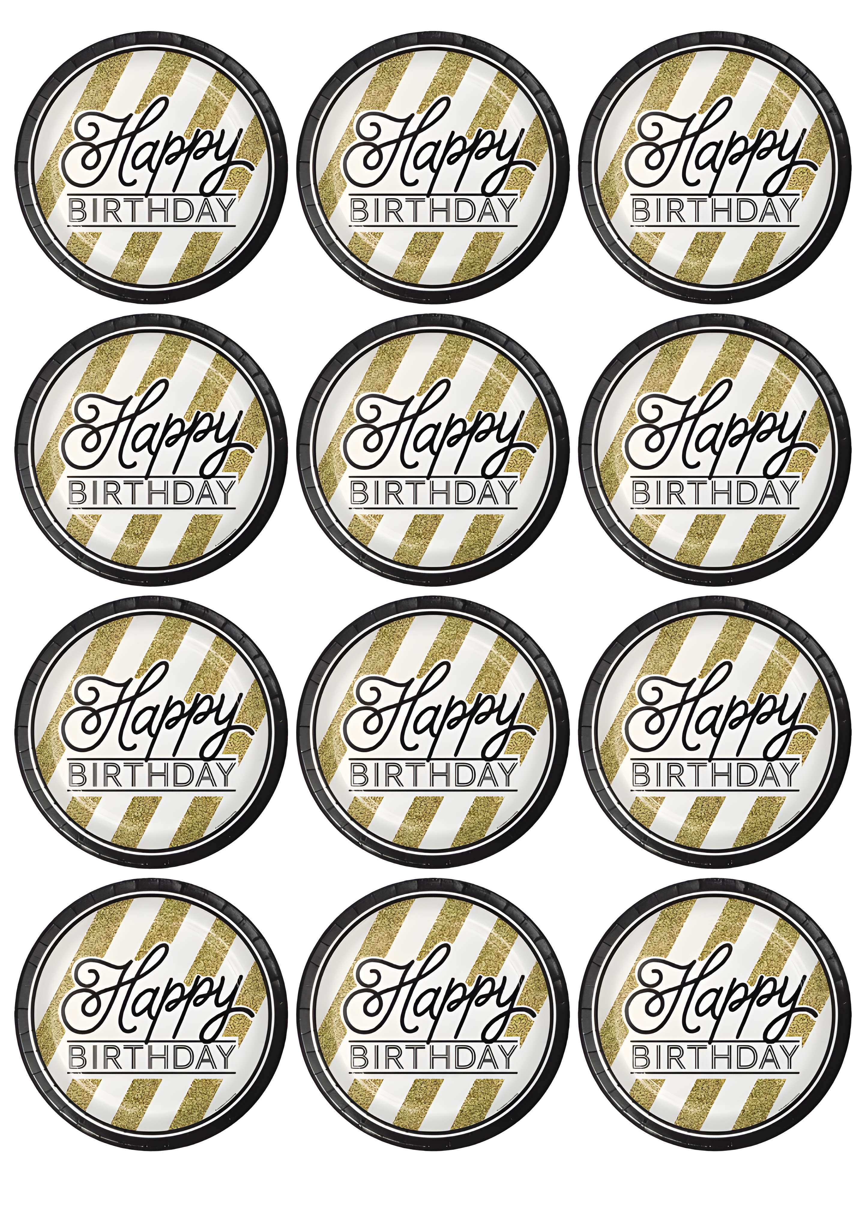 Happy Birthday cake topper