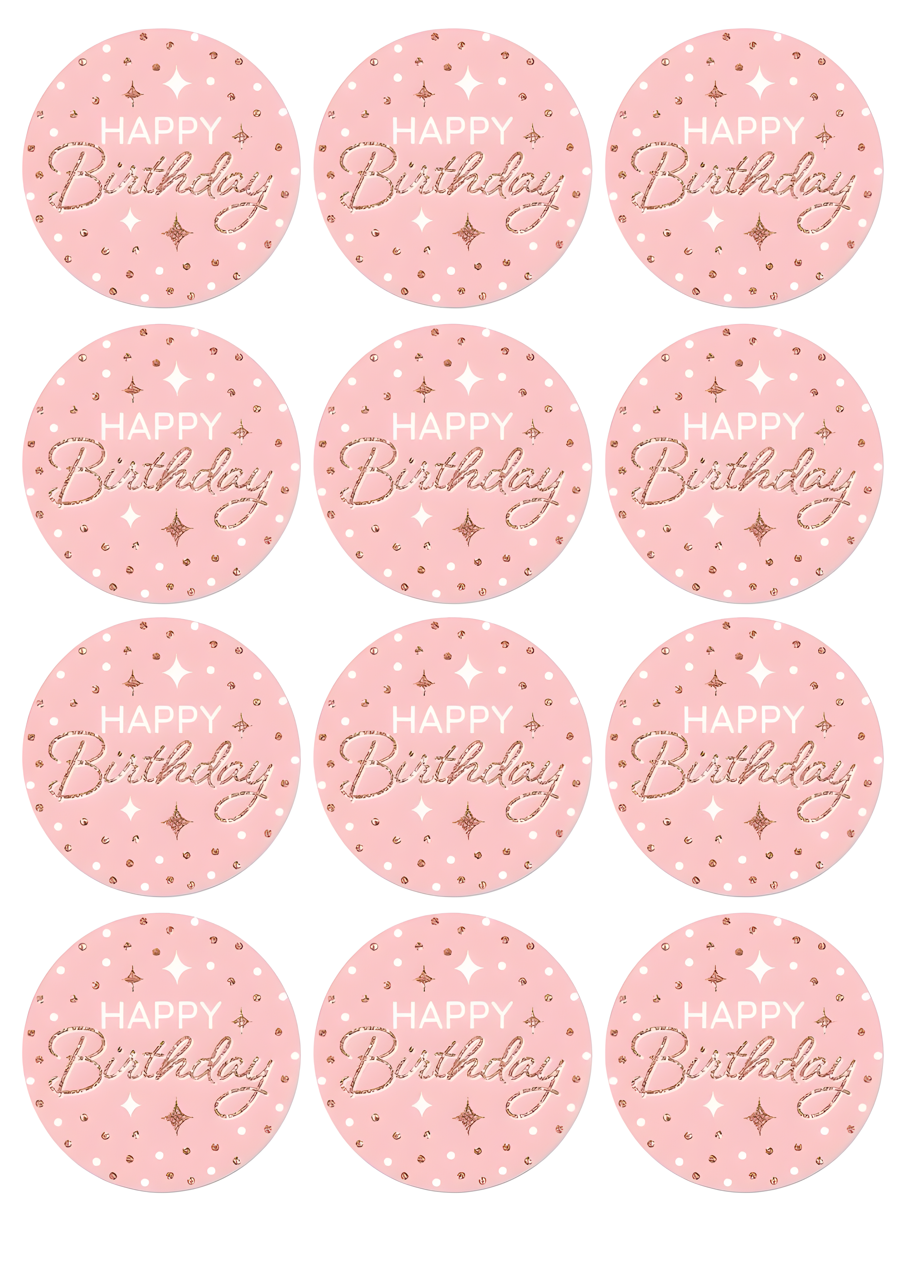 Happy Birthday cake topper