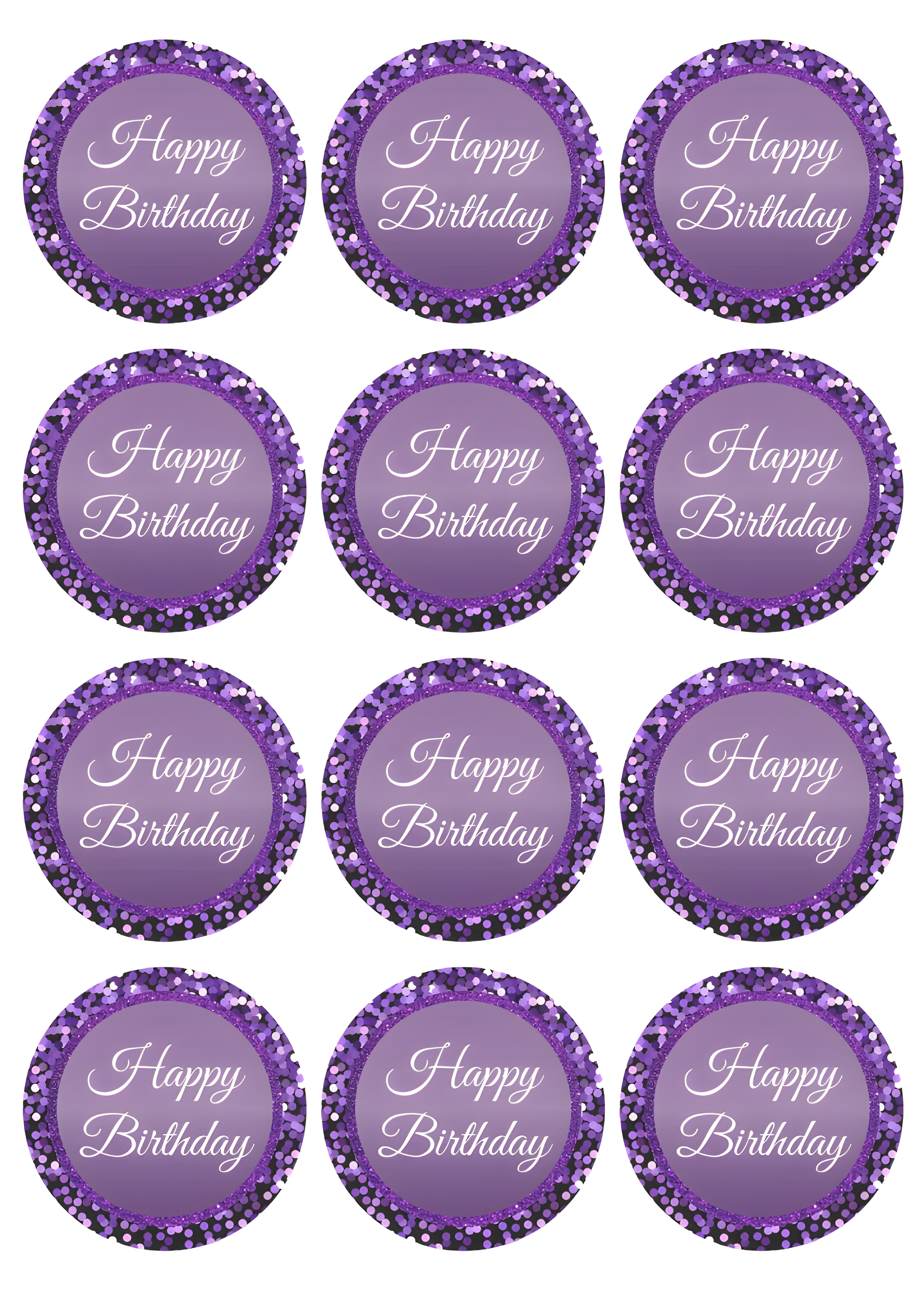 Happy Birthday cake topper