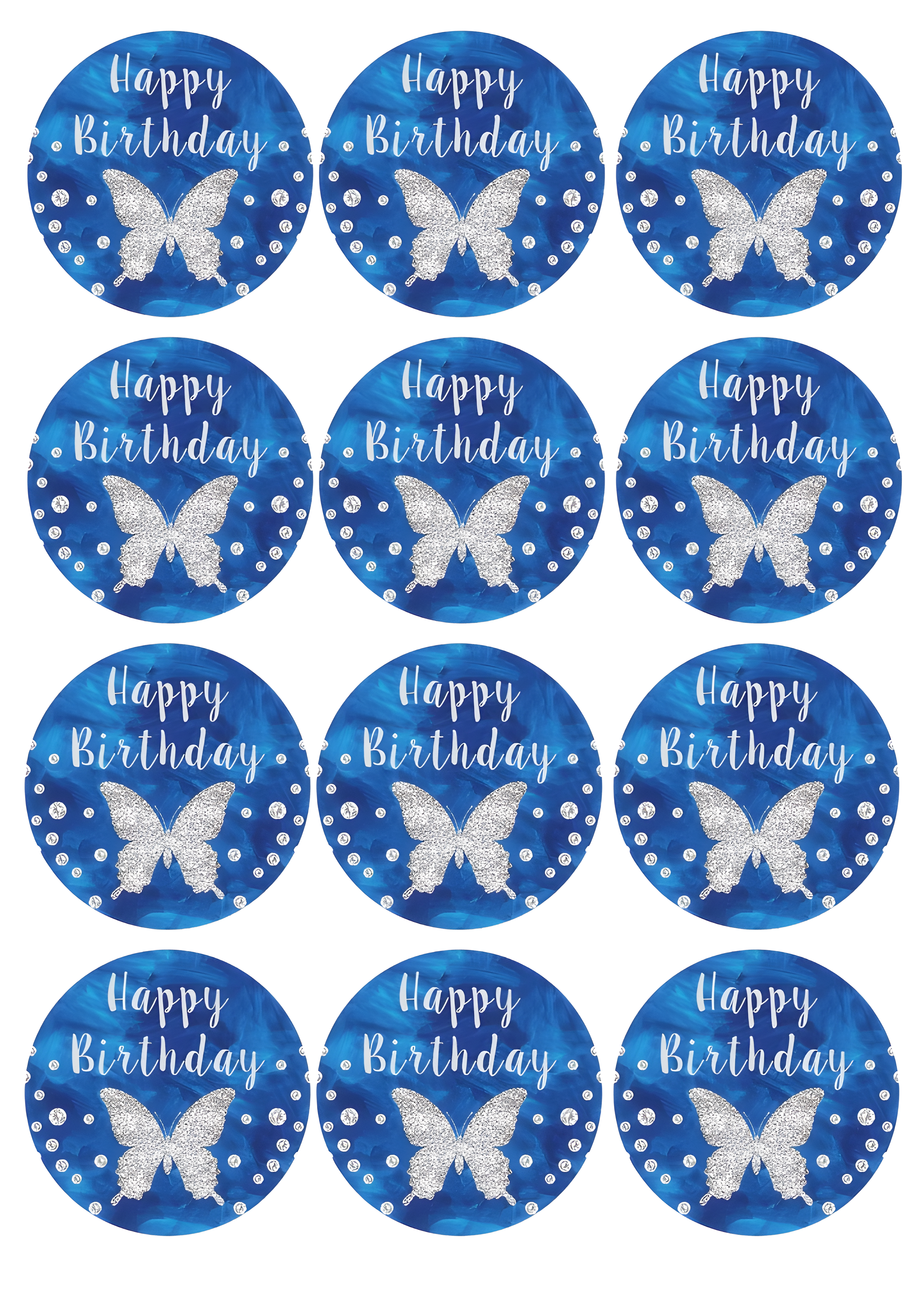 Happy Birthday cake topper