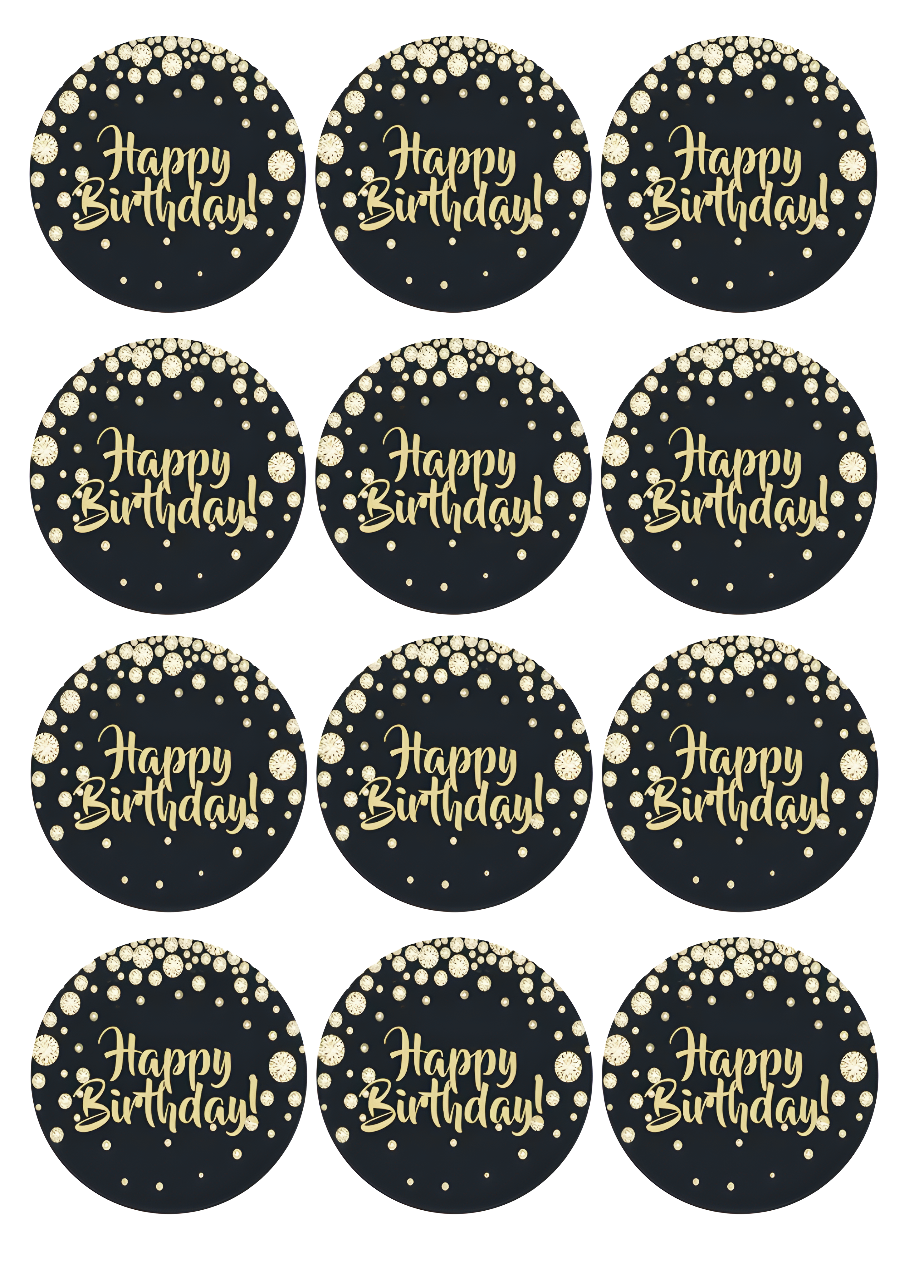 Happy Birthday cake topper