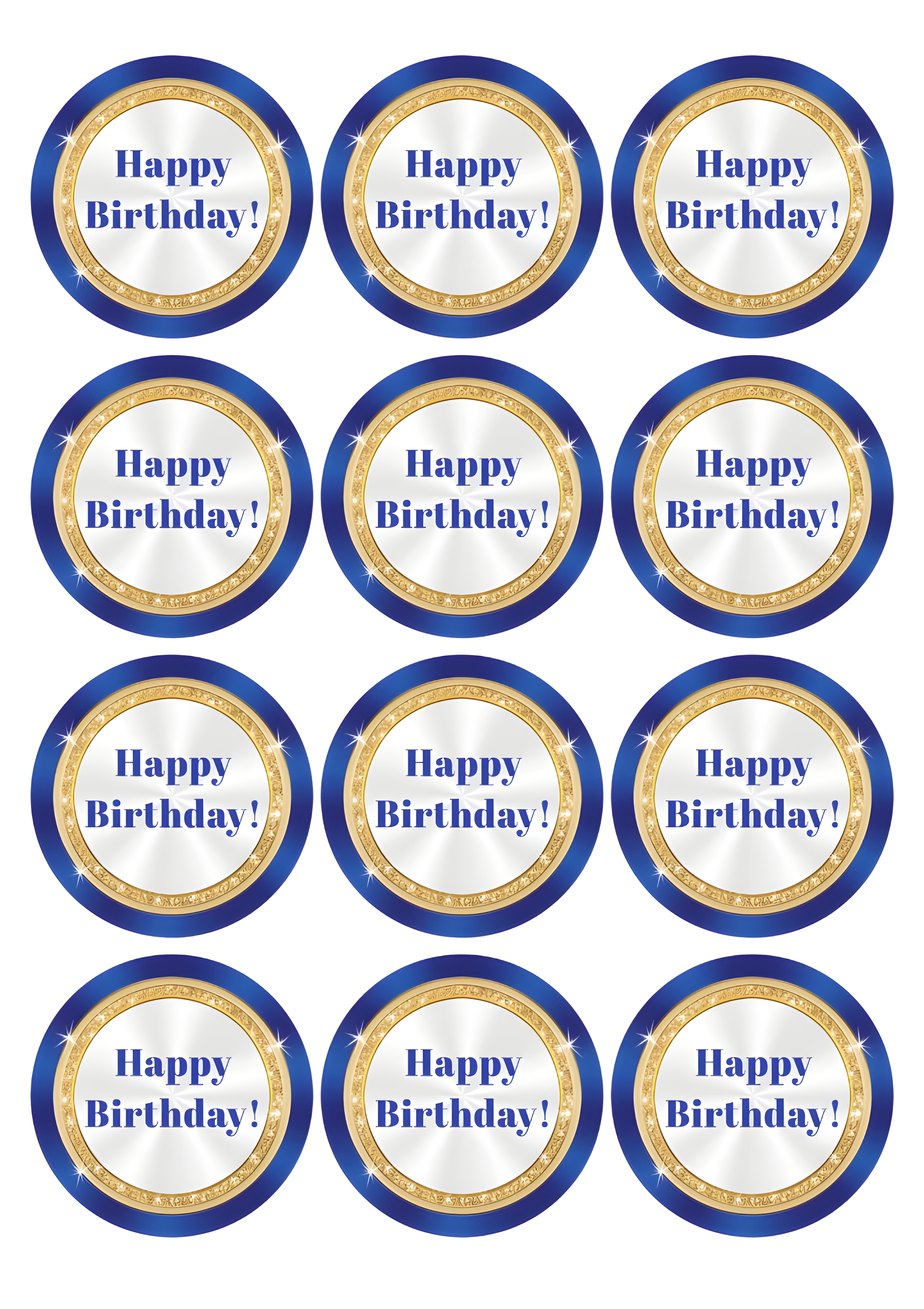 Happy Birthday cake topper