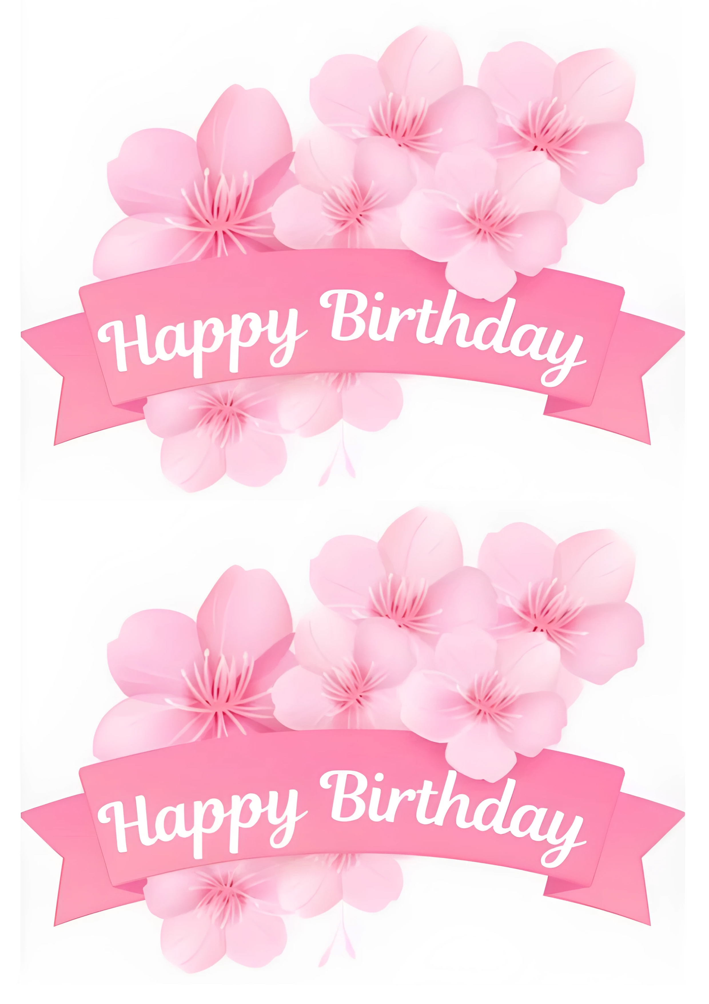 Happy Birthday cake topper