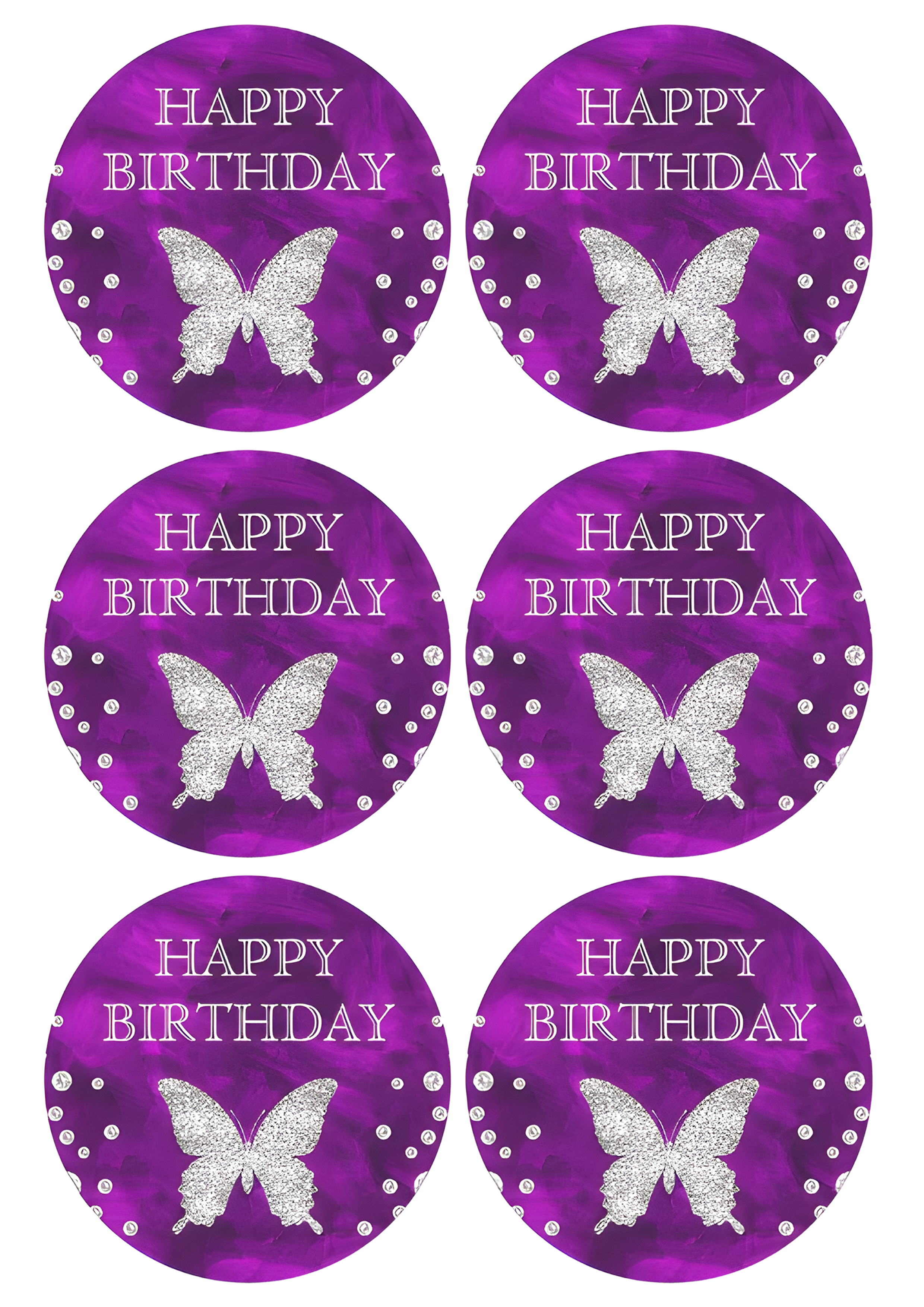 Happy Birthday cake topper