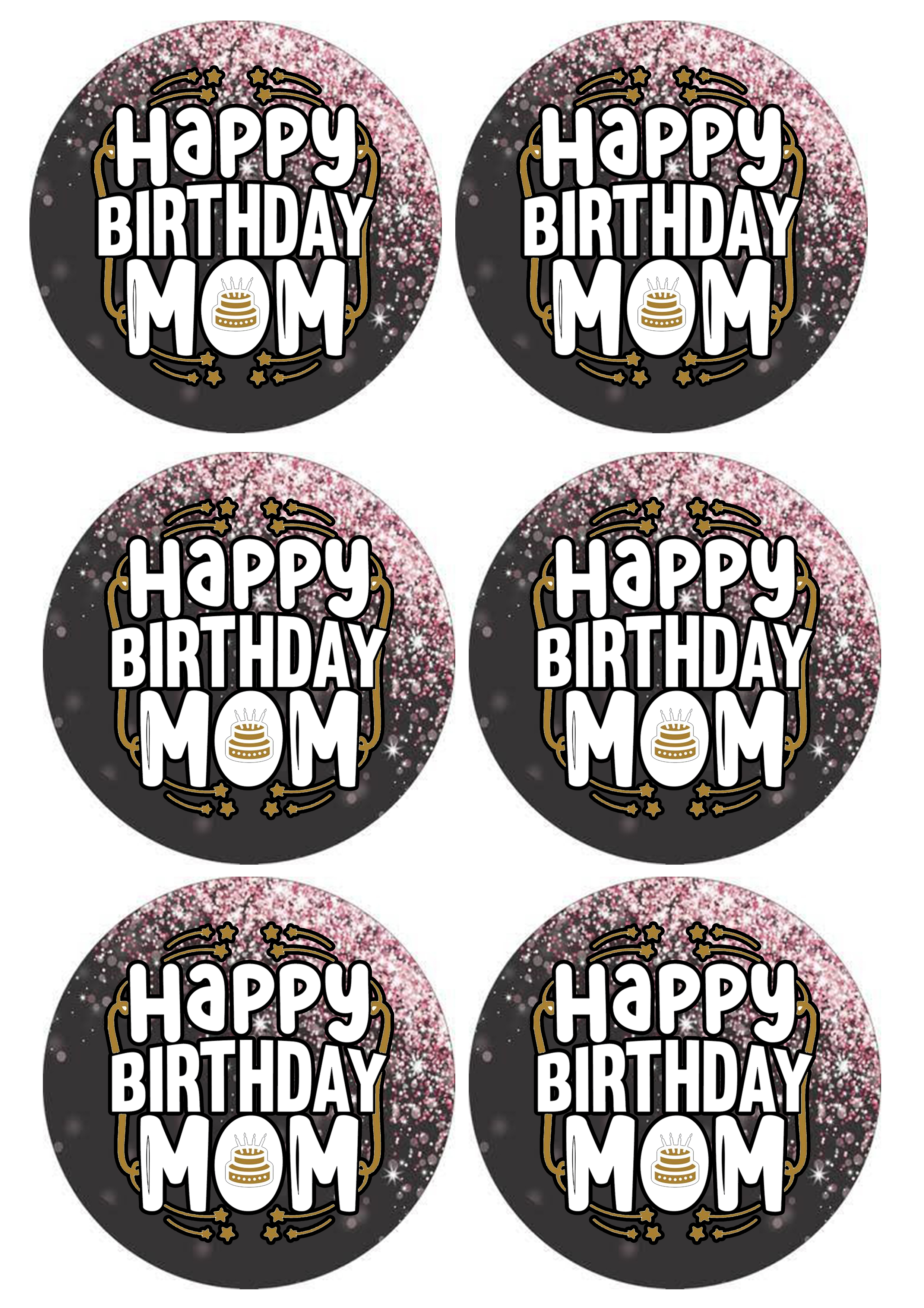 Happy Birthday cake topper