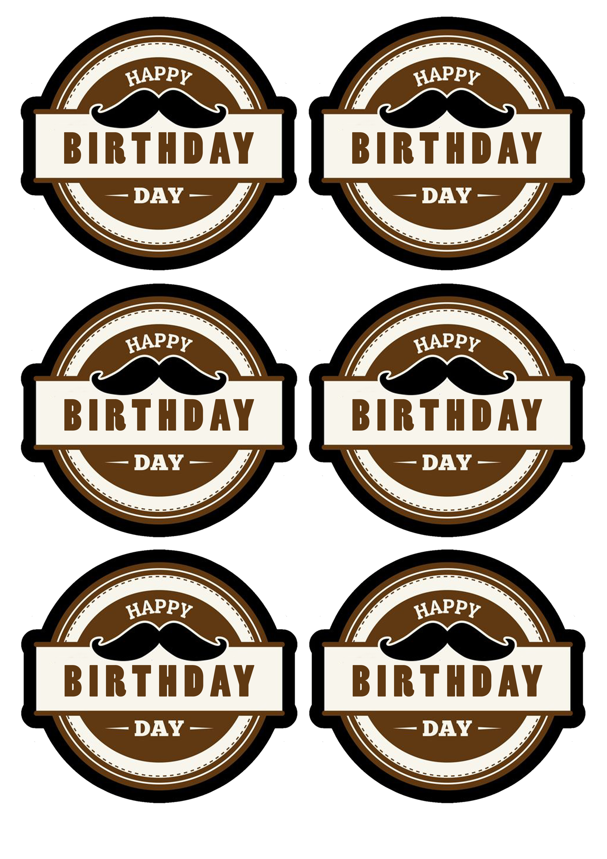 Happy Birthday cake topper