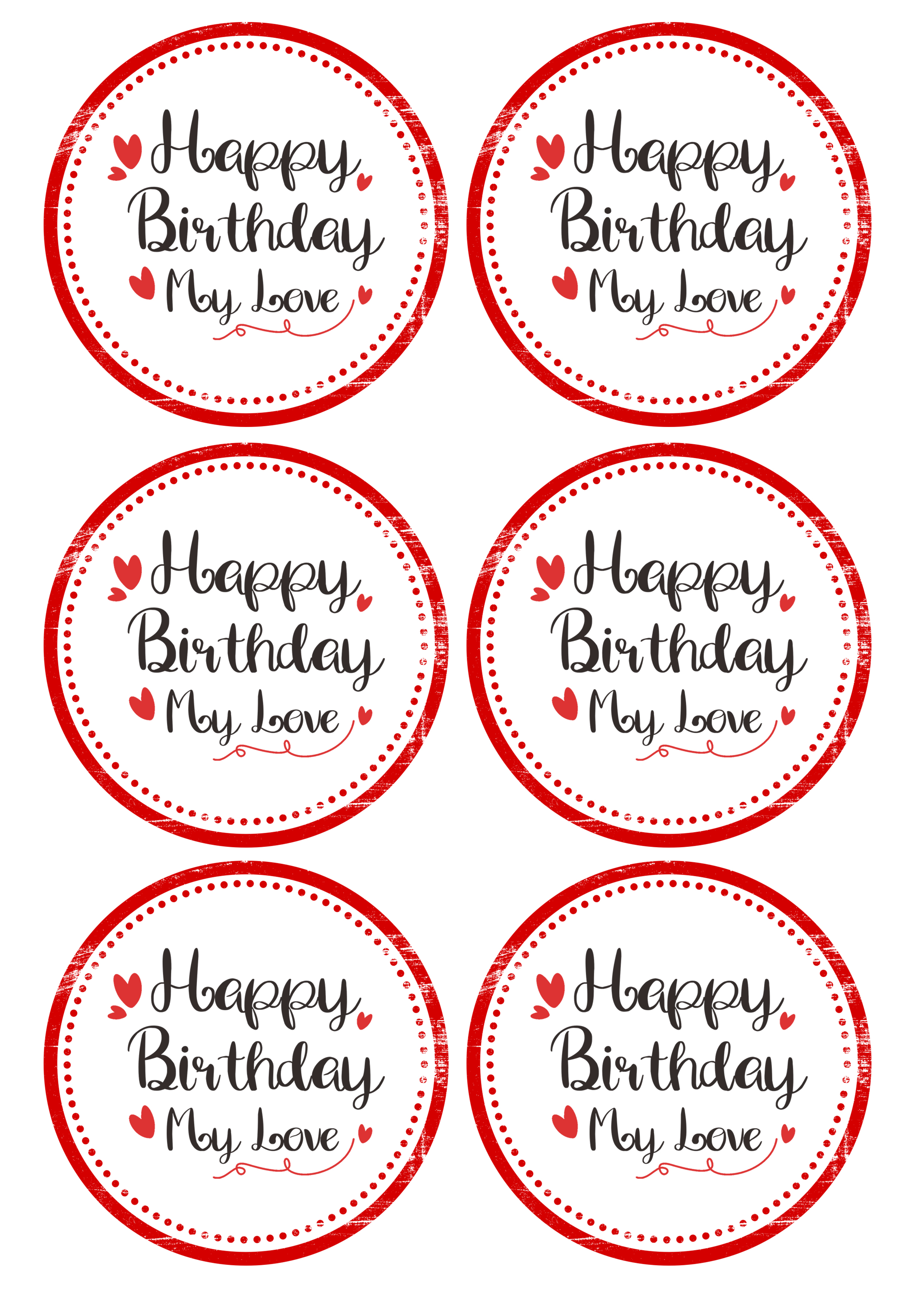 Happy Birthday cake topper