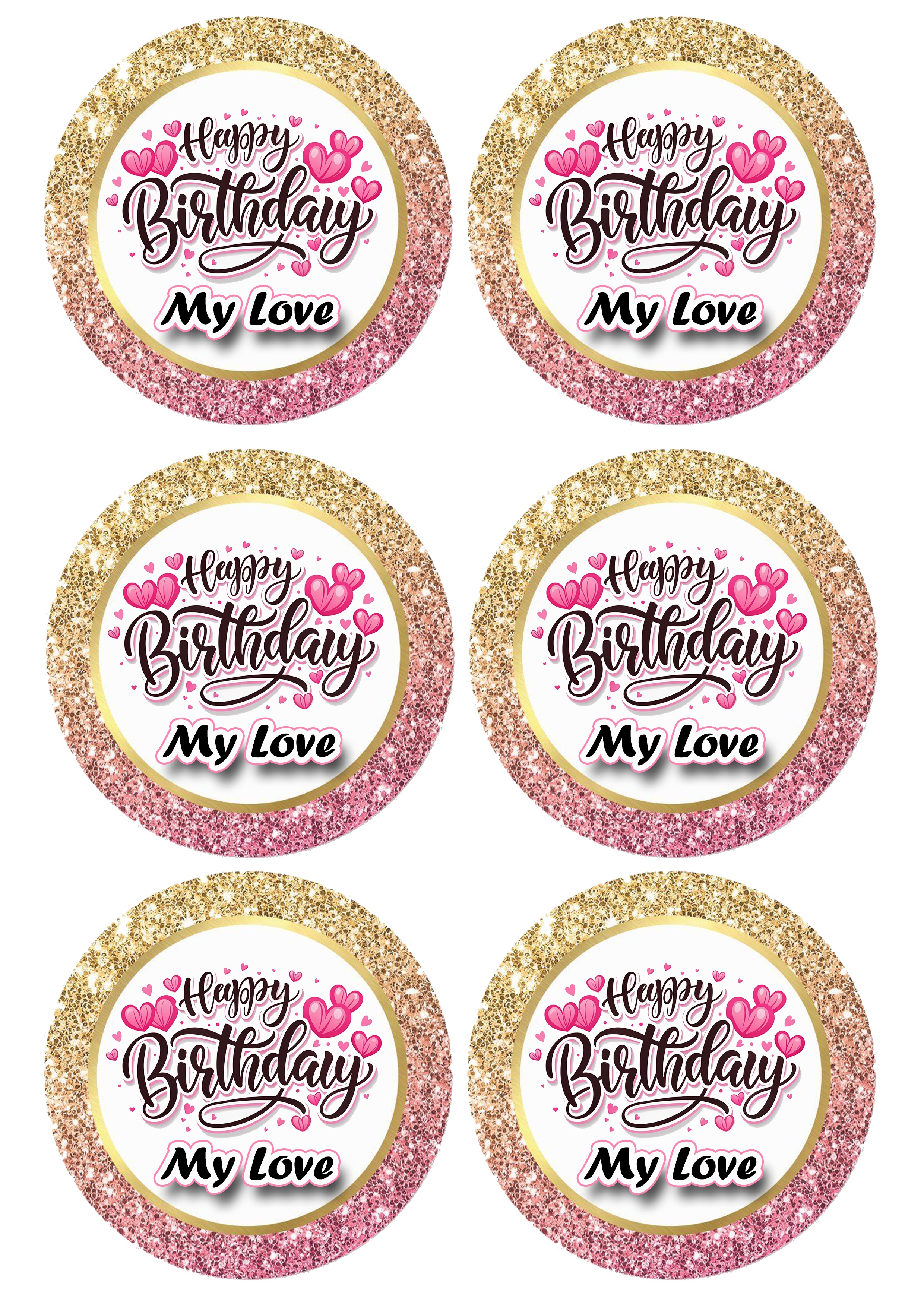 Happy Birthday cake topper