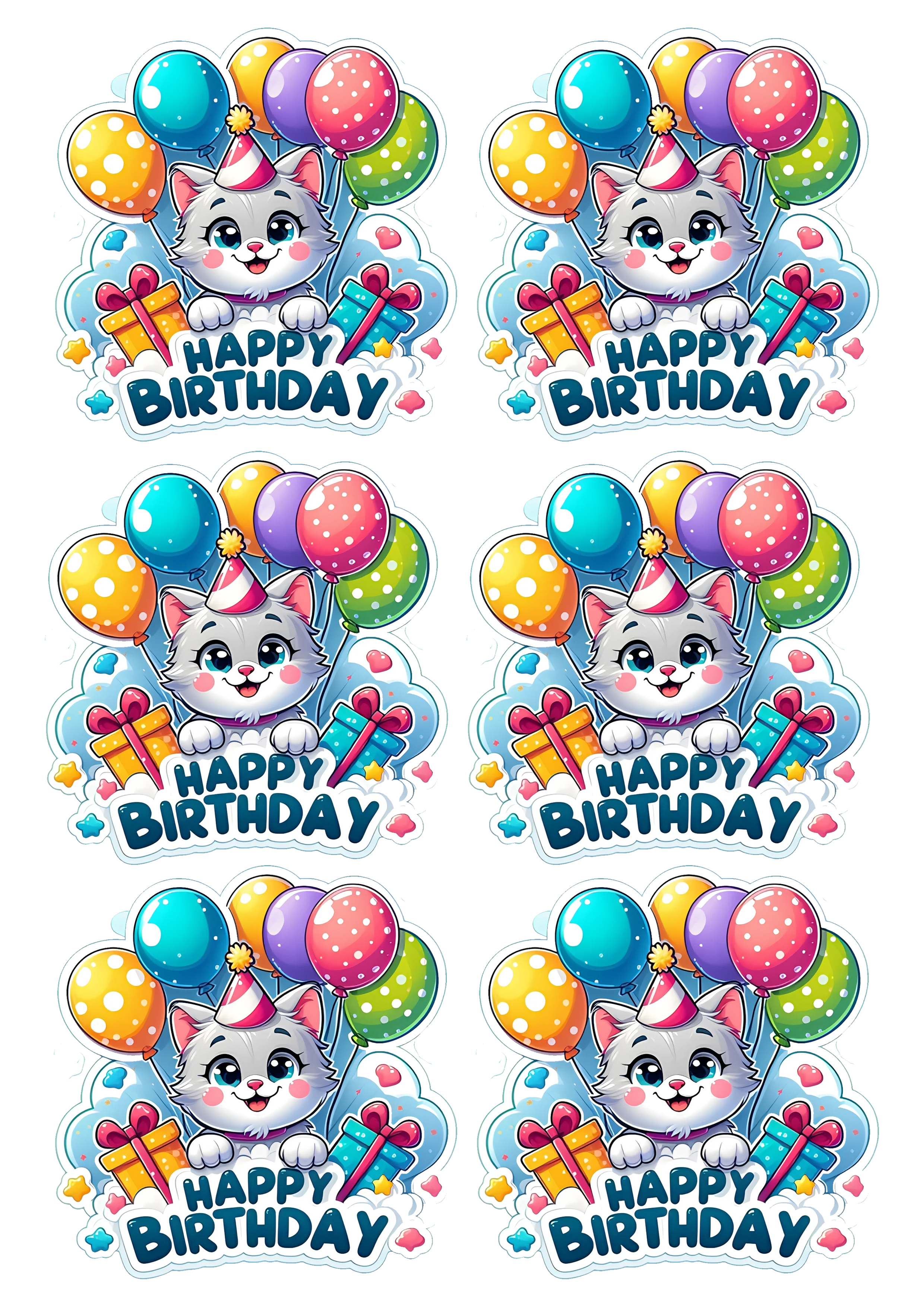 Happy Birthday cake topper