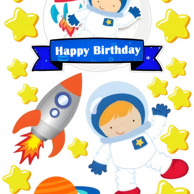 Little Boy cake topper