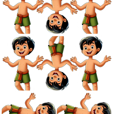 Little Boy cake topper