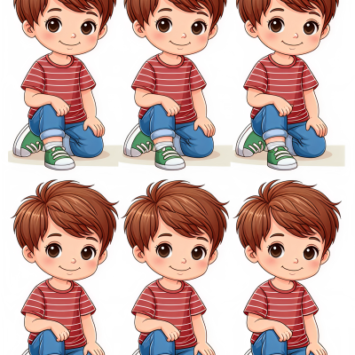 Little Boy cake topper