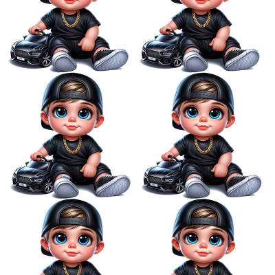 Little Boy cake topper