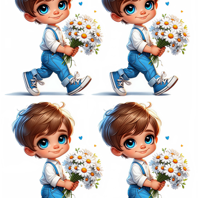 Little Boy cake topper