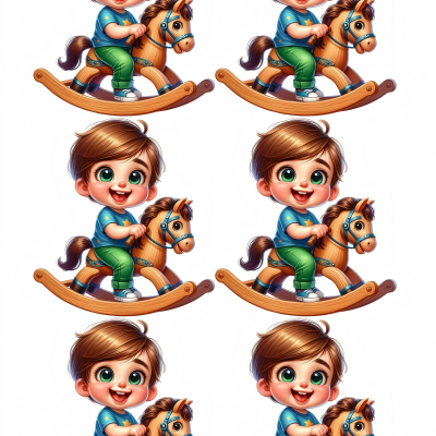 Little Boy cake topper