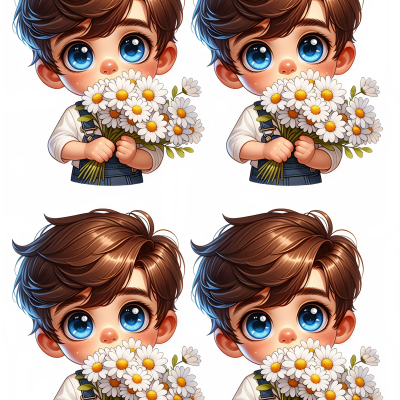 Little Boy cake topper