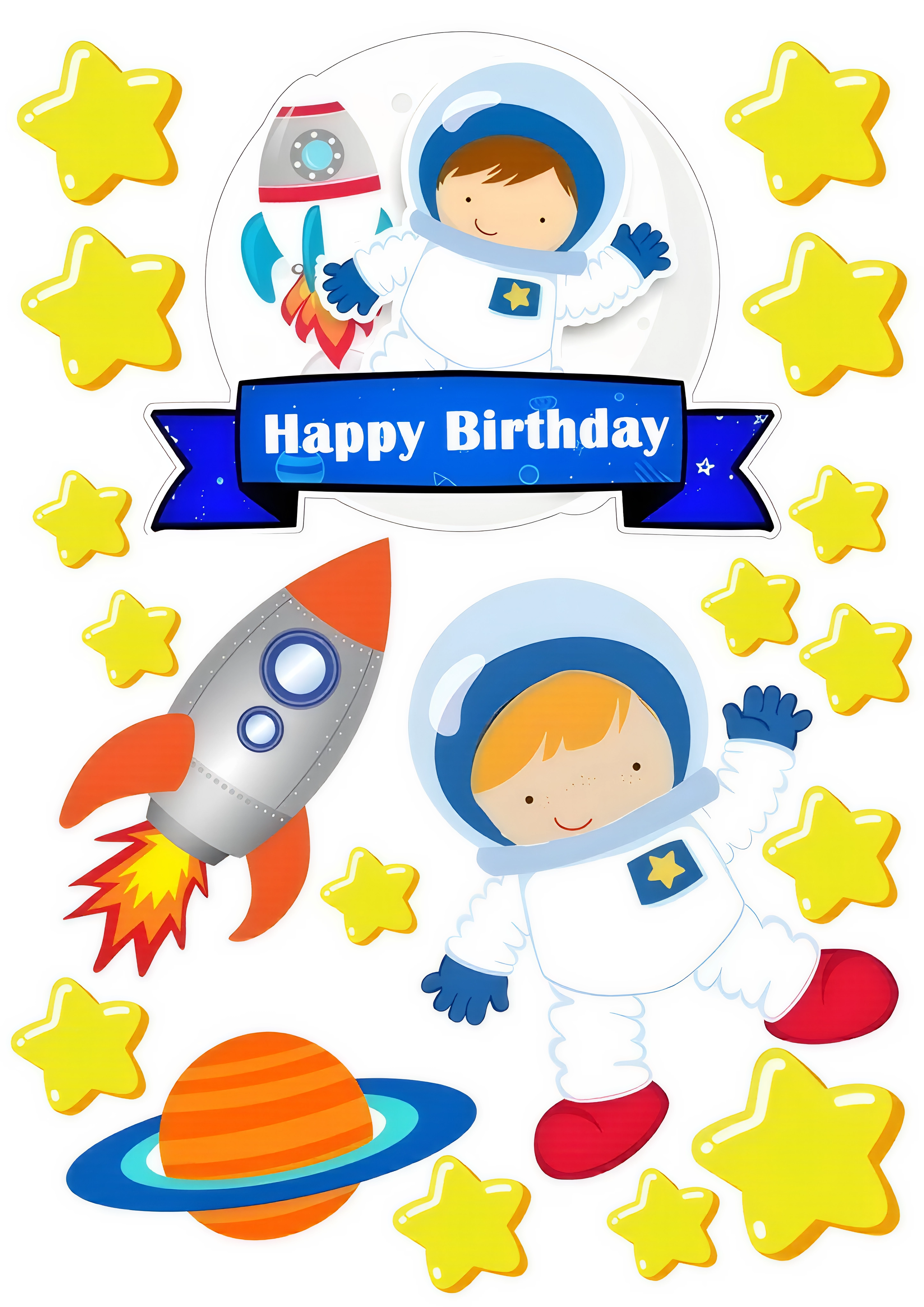 Little Boy cake topper