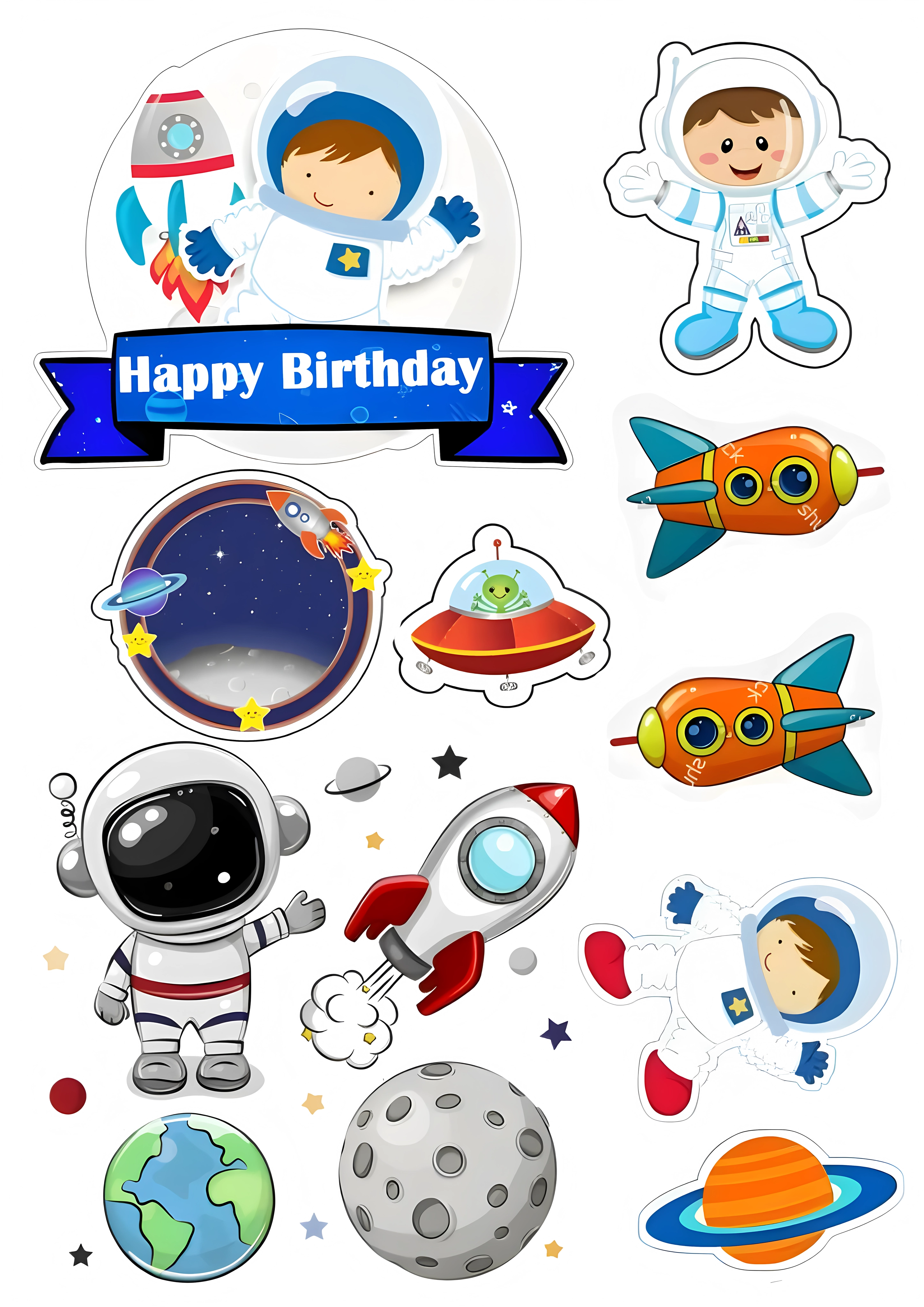 Little Boy cake topper