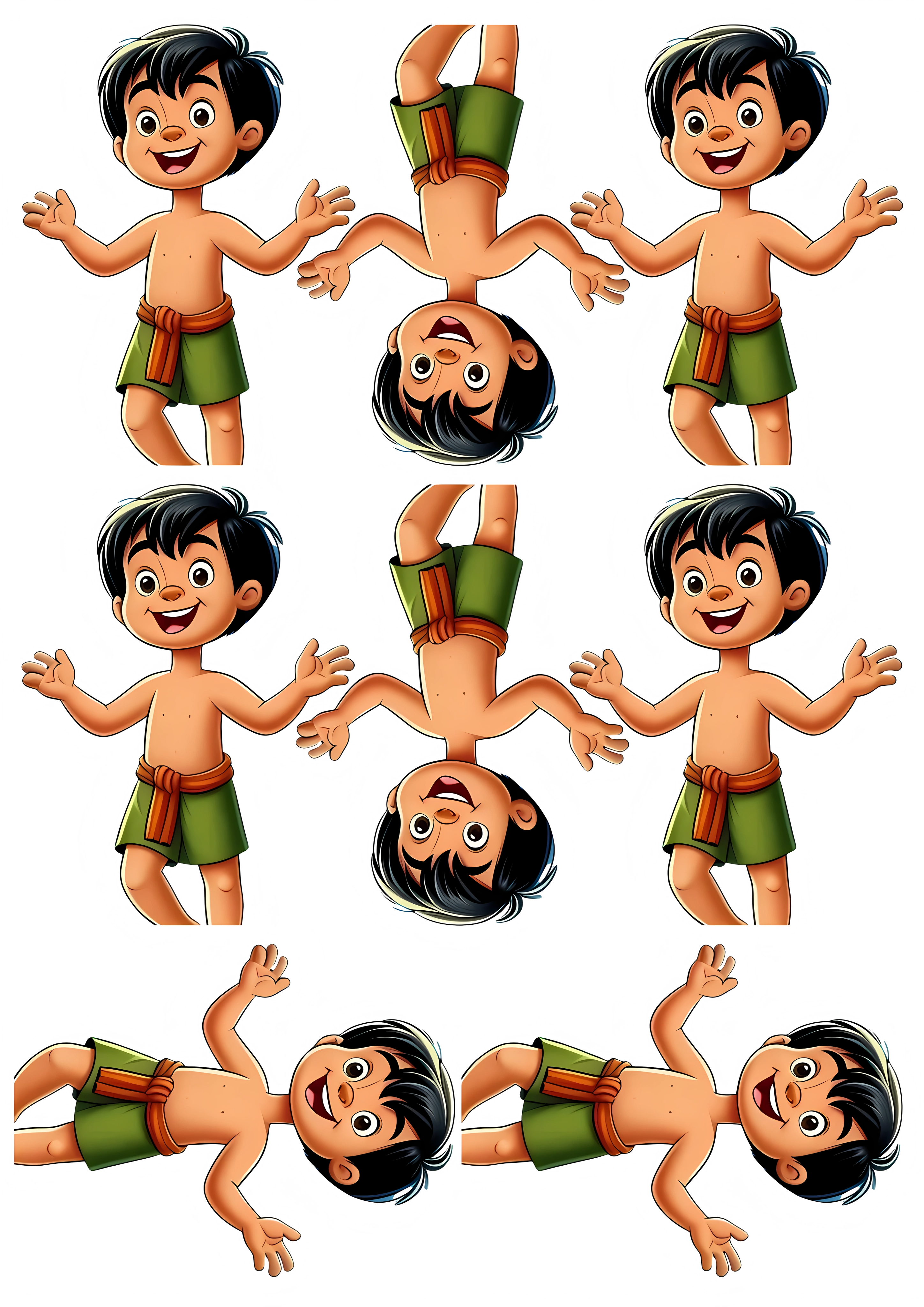 Little Boy cake topper