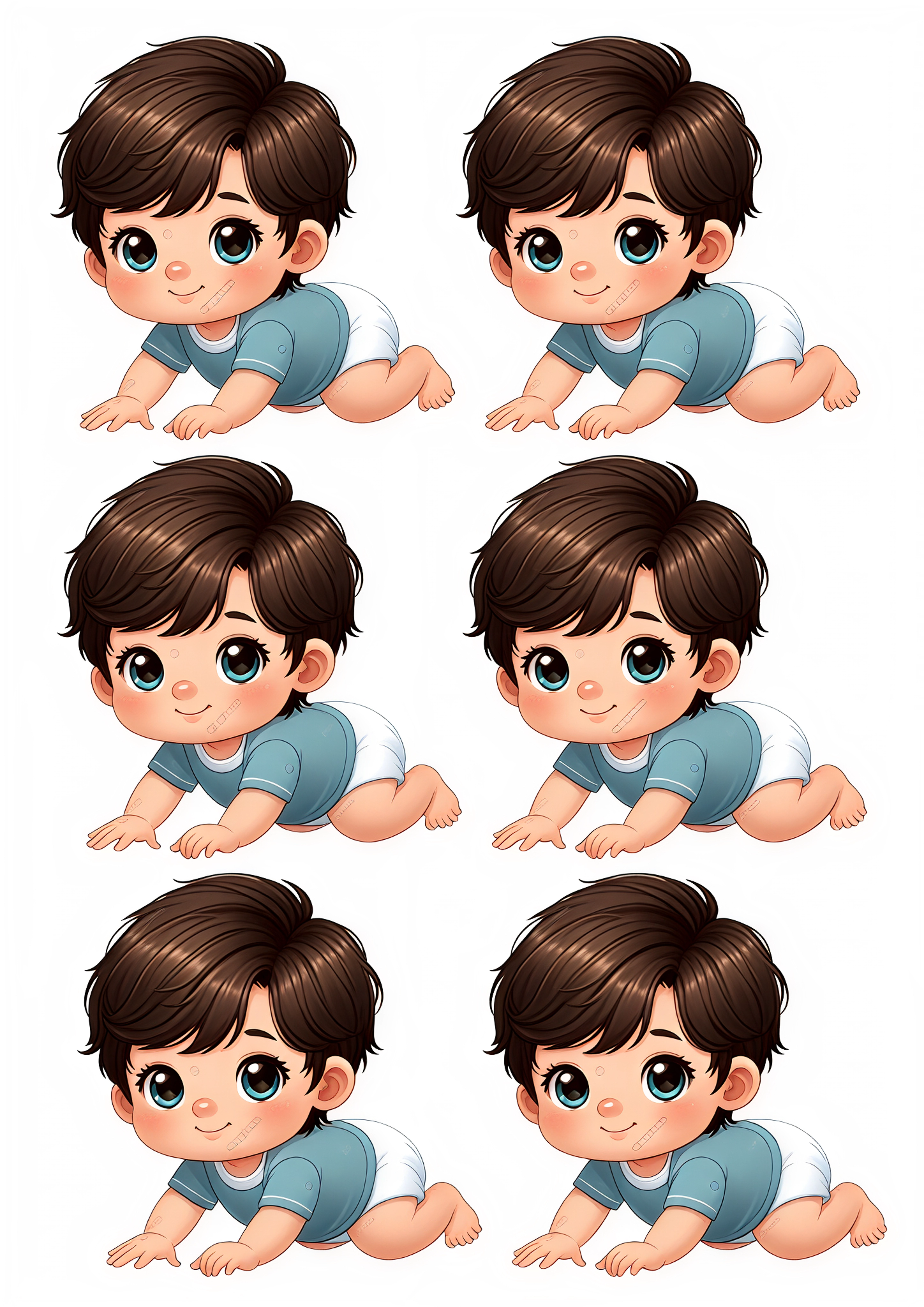 Little Boy cake topper