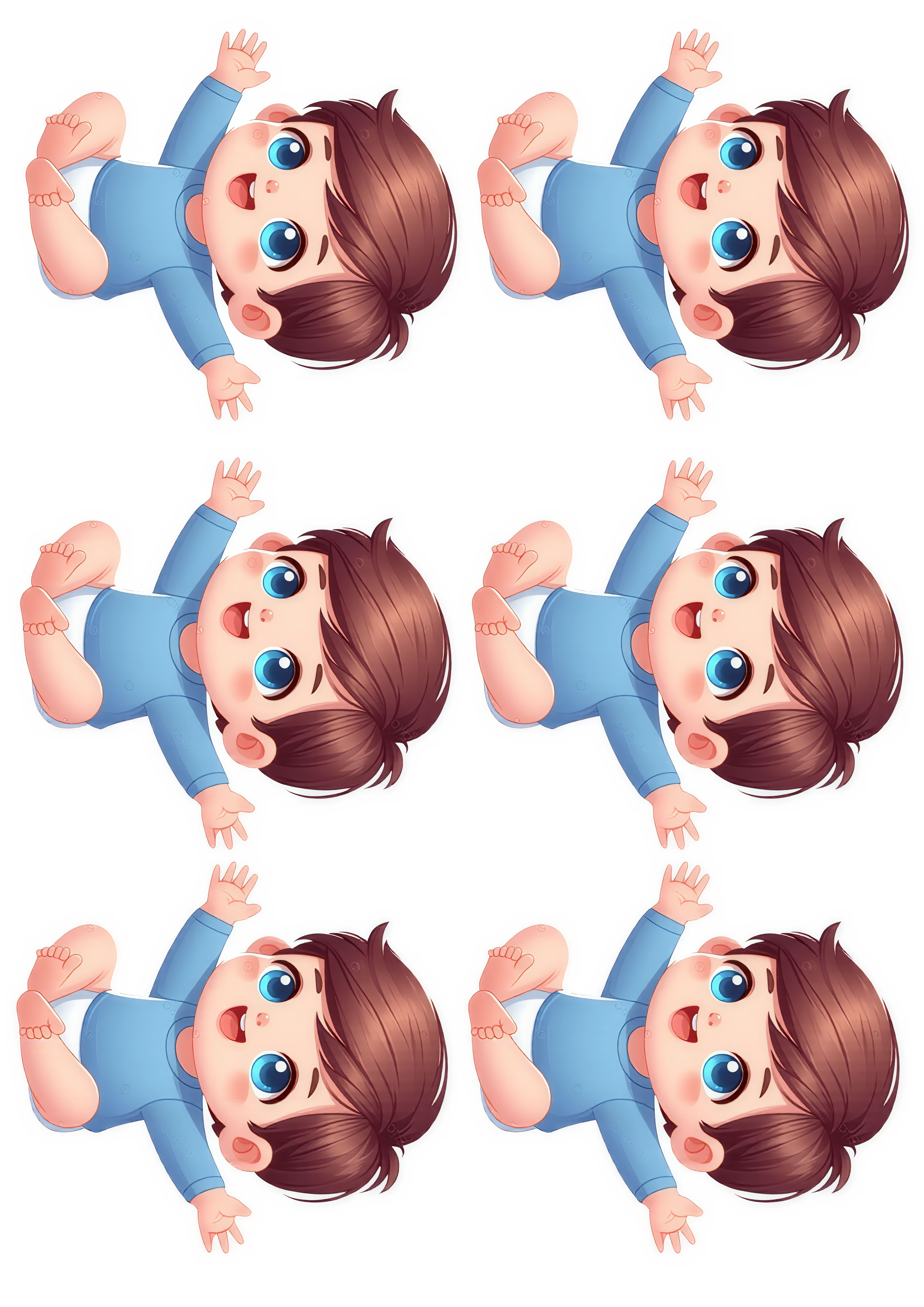 Little Boy cake topper