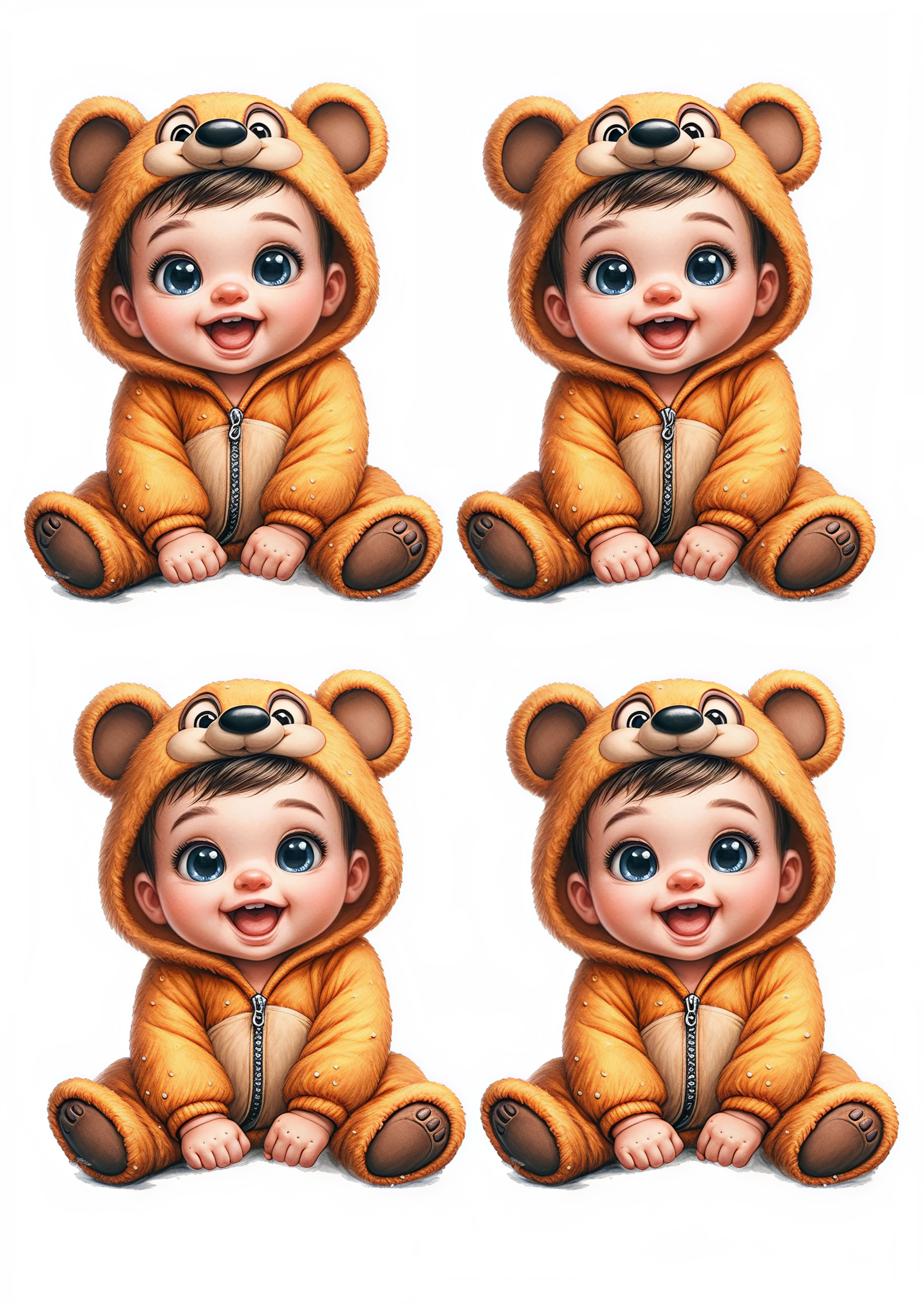 Little Boy cake topper